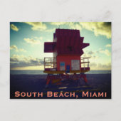 Zuidstrand, Miami Lifeguard Stand (Ocean Rescue) Briefkaart (Voorkant)