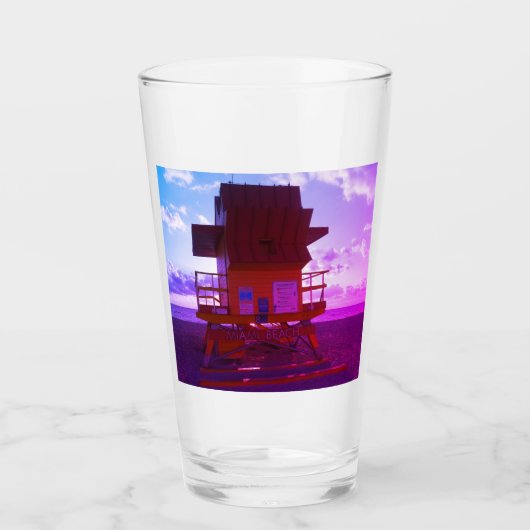 Zuidstrand, Miami Lifeguard Stand (Ocean Rescue) Glas (Voorkant)