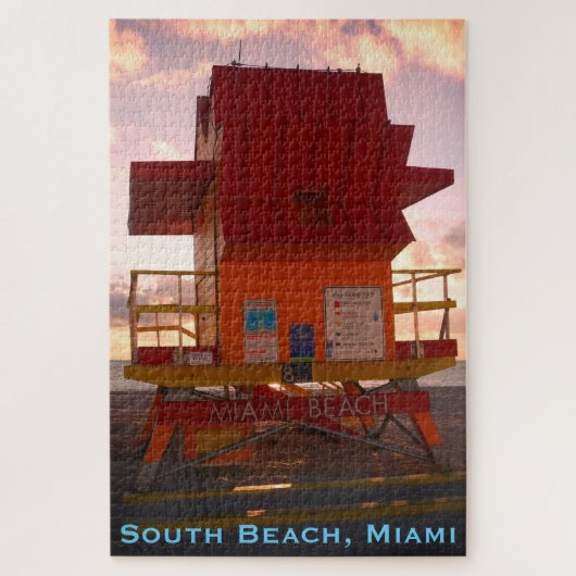 Zuidstrand, Miami Lifeguard Stand (Ocean Rescue) Legpuzzel (Verticaal)