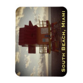 Zuidstrand, Miami Lifeguard Stand (Ocean Rescue) Magneet (Verticaal)