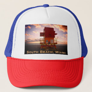 Zuidstrand, Miami Lifeguard Stand (Ocean Rescue) Trucker Pet