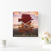 Zuidstrand, Miami Lifeguard Stand (Ocean Rescue) Vierkante Klok (Huis)