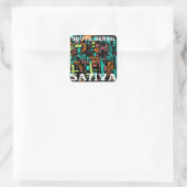 ZUIDSTRAND SATIVA VIERKANTE STICKER (Tas)