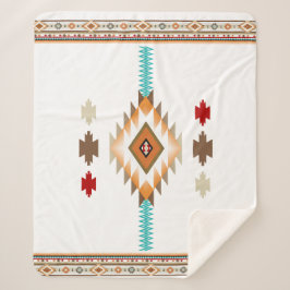 Zuidwest 2 - veranderlijke kleur sherpa deken