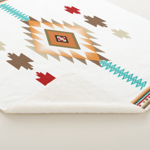 Zuidwest 2 - veranderlijke kleur sherpa deken