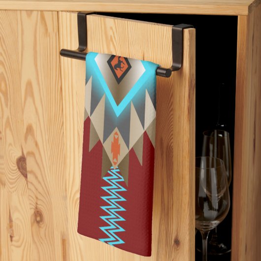 Zuidwest 3 - veranderlijke kleur theedoek (Derde Gevouwen)