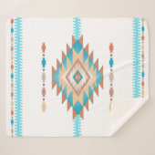 Zuidwest 4 - veranderlijke kleuren sherpa deken (Voorkant (horizontaal))