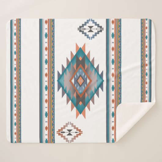 Zuidwest 6, veranderlijke kleur sherpa deken (Voorkant (horizontaal))