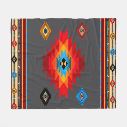 Zuidwest 7, veranderlijke kleur fleece deken (Voorkant (Horizontaal))