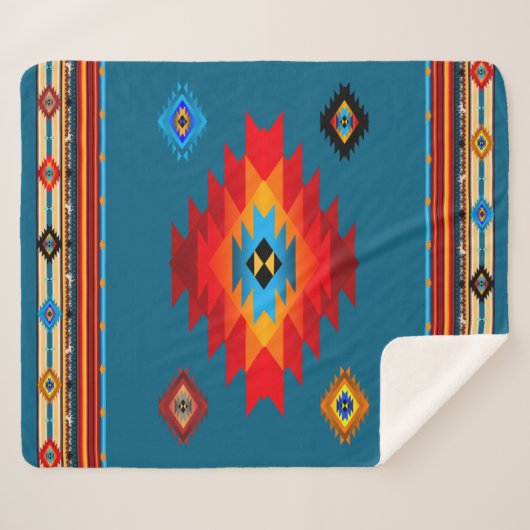 Zuidwest 7, veranderlijke kleur sherpa deken (Voorkant (horizontaal))