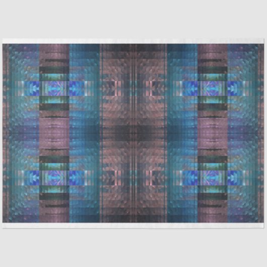 Zuidwest-Abstract Fractal Pattern Decoupage Tissuepapier (Voorkant)
