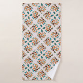 Zuidwest-Abstracte aardetinten Pattern Art Badhanddoek (Badhanddoek)