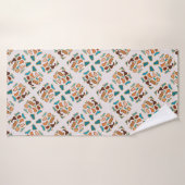 Zuidwest-Abstracte aardetinten Pattern Art Badhanddoek (Badhanddoek)