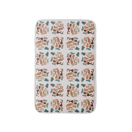 Zuidwest-Abstracte aardetinten Pattern Art Badmat (Voorkant Verticaal)