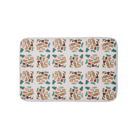 Zuidwest-Abstracte aardetinten Pattern Art Badmat (Voorkant)