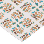 Zuidwest-Abstracte aardetinten Pattern Art Korte Tafelloper (Hoek)