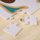 Zuidwest-Abstracte aardetinten Pattern Art Legpuzzel (Zijkant)