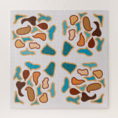 Zuidwest-Abstracte aardetinten Pattern Art Legpuzzel (Verticaal)