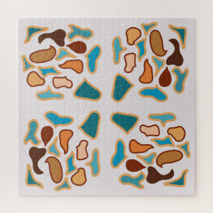 Zuidwest-Abstracte aardetinten Pattern Art Legpuzzel