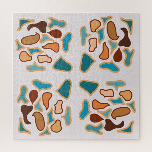 Zuidwest-Abstracte aardetinten Pattern Art Legpuzzel (Verticaal)