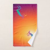 Zuidwest-Abstracte Kokopelli Bad Handdoek (Handdoek)
