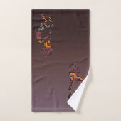 Zuidwest-Abstracte Kokopelli-handdoekset Bad Handdoek (Handdoek)