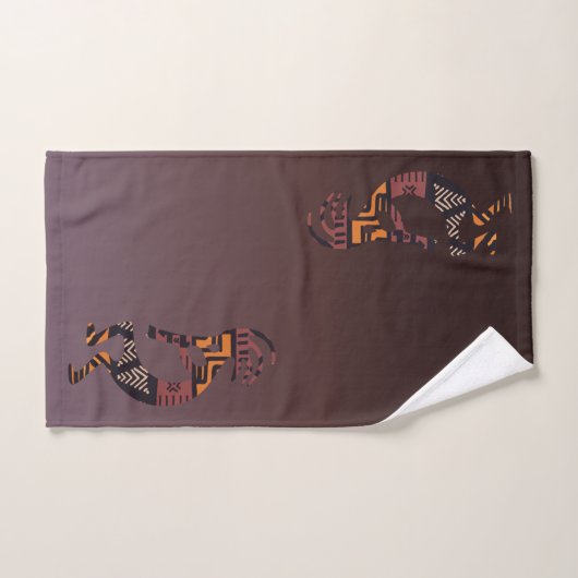 Zuidwest-Abstracte Kokopelli-handdoekset Bad Handdoek (Handdoek)