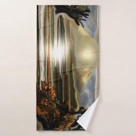 Zuidwest-Abstracte kunst Bad Handdoek