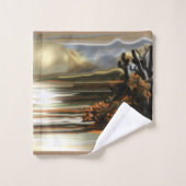 Zuidwest-Abstracte kunst Bad Handdoek (Wasdoekje)