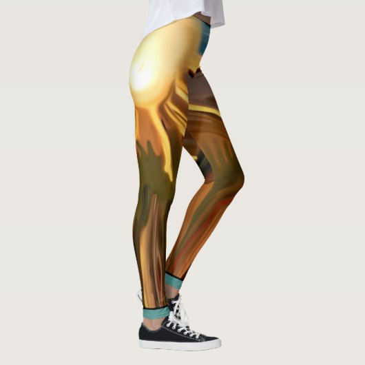 Zuidwest-Abstracte kunst Leggings (Rechts)