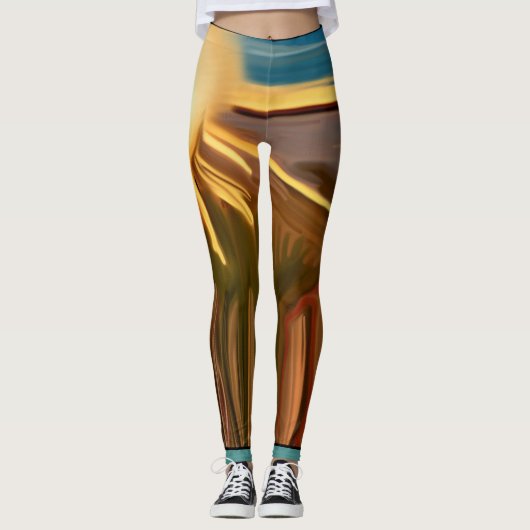 Zuidwest-Abstracte kunst Leggings (Voorkant)