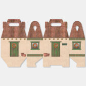 Zuidwest Adobe en Terracotta Dakpan Huisontwerp Bedankdoosjes (Ongevouwen)