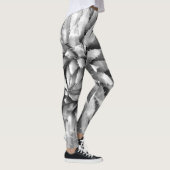 Zuidwest Agave Abstract Zwart-wit, Naam Leggings (Rechts)