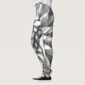 Zuidwest Agave Abstract Zwart-wit, Naam Leggings (Links)