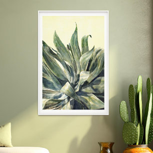 Zuidwest Agave Waterverf Sage Green en Yellow Poster