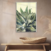Zuidwest Agave Waterverf Sage Green en Yellow Poster