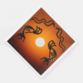 Zuidwest-Amerikaans-Indische Kokopelli Servet (Hoek)