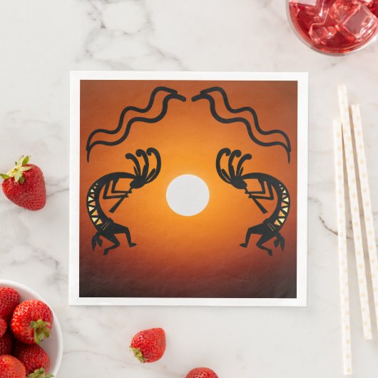 Zuidwest-Amerikaans-Indische Kokopelli Servet (Insitu)