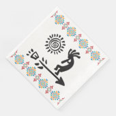 Zuidwest-Amerikaans-Indische Kokopelli Servet (Hoek)