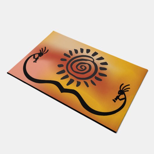 Zuidwest-Amerikaans Kokopelli Doormat Deurmat (Schuin)