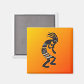 Zuidwest-Amerikaans Kokopelli Magnet (Voorkant / Achterkant)