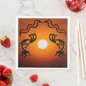 Zuidwest-Amerikaanse Indiaanse Kokopelli Servet (Insitu)