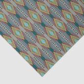 Zuidwest-Amerikaanse Patronen Kunst en Aardetinten Tissuepapier (Detail)