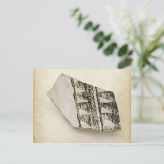 Zuidwest-Ancient Native American Pottery Briefkaart (Staand voorkant)