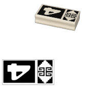 Zuidwest Azteek Nummer 4 Ontwerp Stempel Gereedsch (Gestempeld)