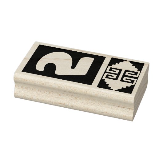 Zuidwest Azteek Nummer 5 Ontwerp Stempel (Stempel)