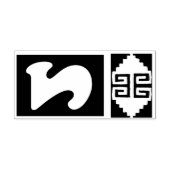 Zuidwest Azteek ontwerp nummer 2 stempelgereedscha Rubberstempel (Afrduk)