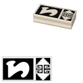 Zuidwest Azteek ontwerp nummer 2 stempelgereedscha Rubberstempel (Gestempeld)