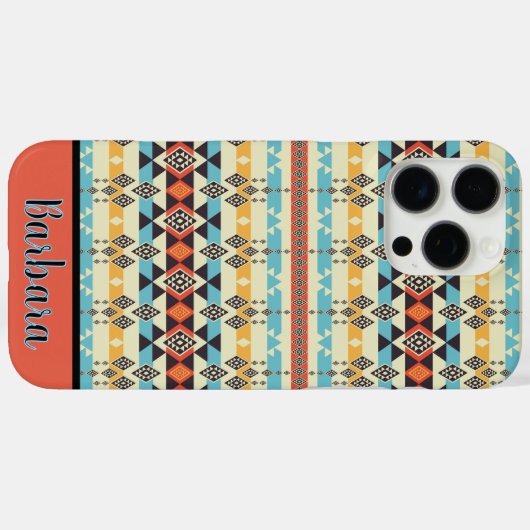 Zuidwest-Azteekse douane Case-Mate iPhone Case (Achterkant (horizontaal))