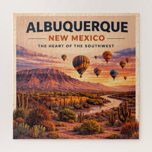 Zuidwest-balloonavontuur in Albuquerque Legpuzzel (Verticaal)